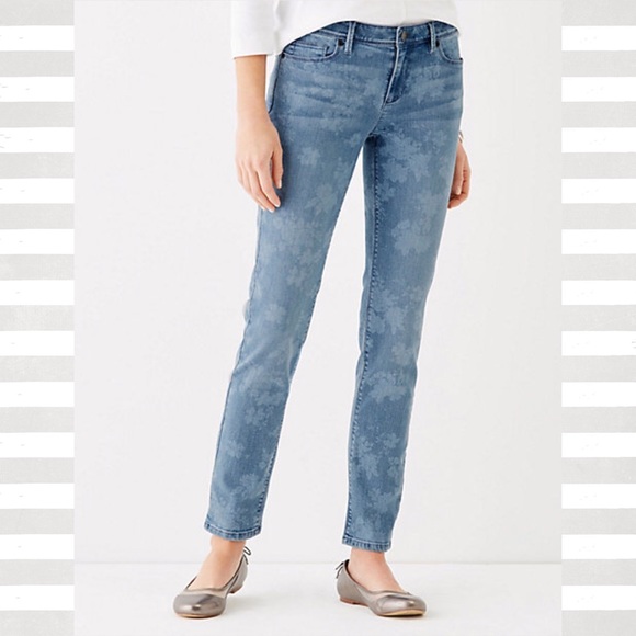 j jill authentic fit slim leg jeans